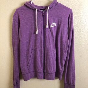 Nike Purple Zip-Up Hoodie